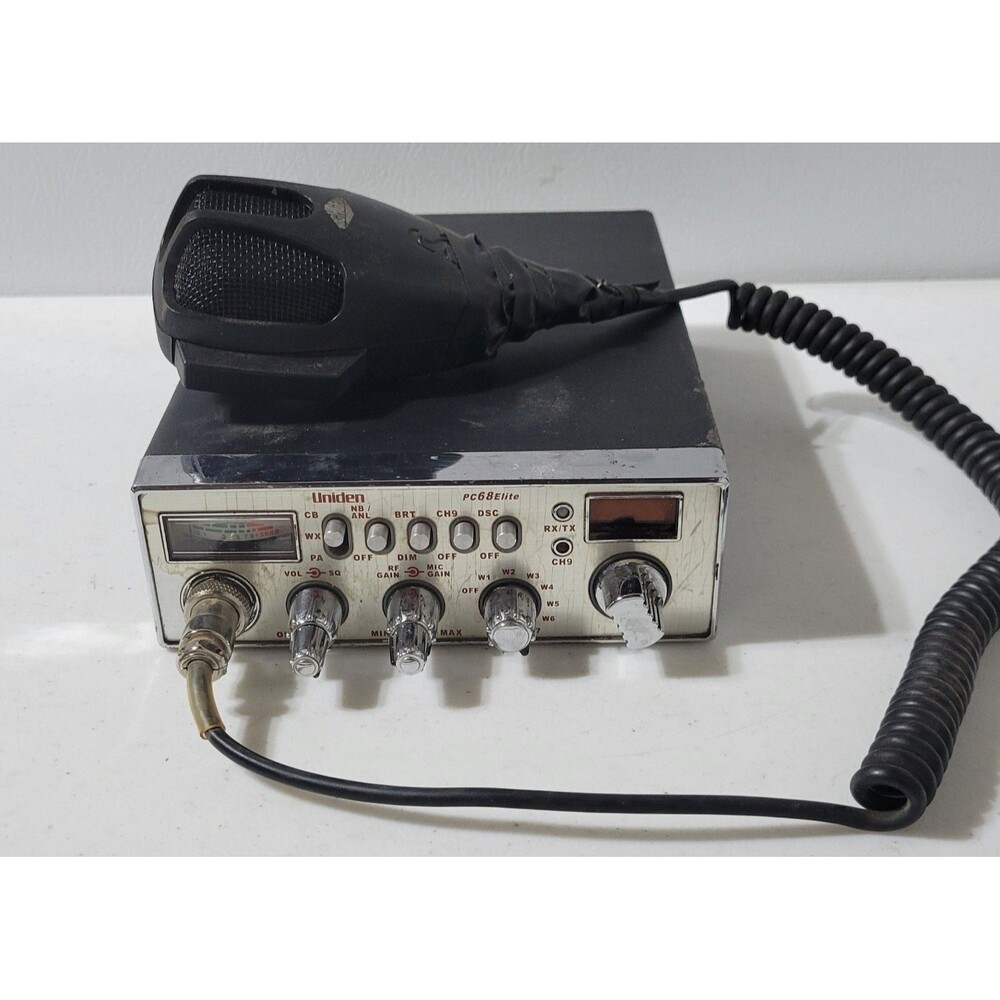 Uniden PC68 Elite 40Ch CB with Echo-Variable Output Power-Talkback "UNTESTED"